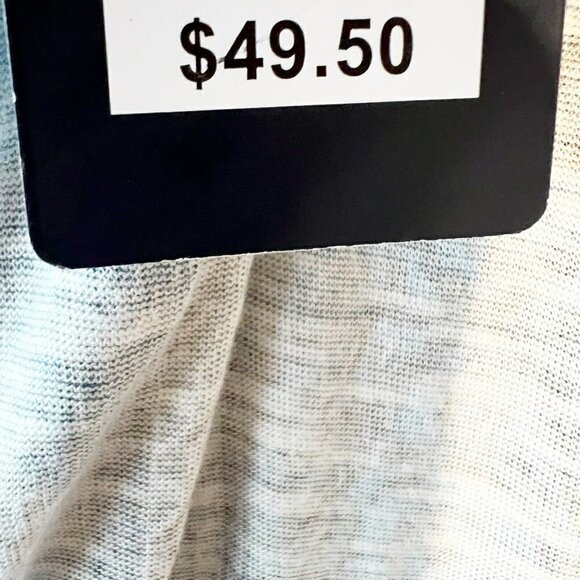 LUCKY Brand Boho flowy Tank Top SMALL Pleated in Allure gray sleeveless NEW - Picture 11 of 11